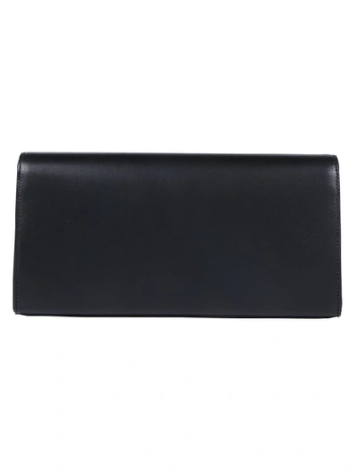 Shop Saint Laurent Kate Tassel Clutch Bag In Black