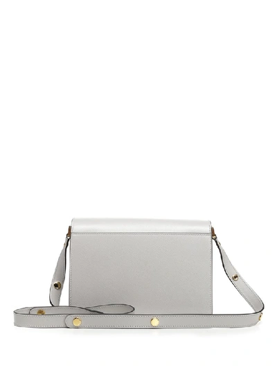 Shop Marni Trunk Shoulder Bag In White