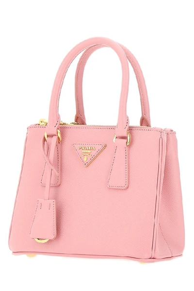 Shop Prada Mini Galleria Tote Bag In Pink