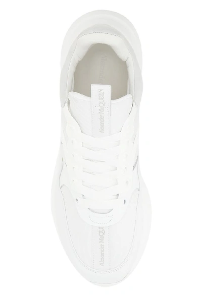 Shop Alexander Mcqueen Runner Sneakers In White