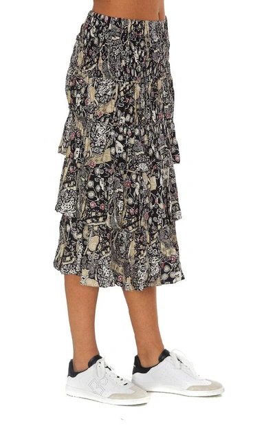 Shop Isabel Marant Étoile Cencia Skirt In Multi