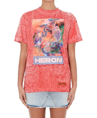 Shop Heron Preston Graphic Printed T In Pink