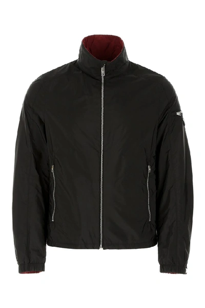 Shop Prada Reversible Jacket In Black