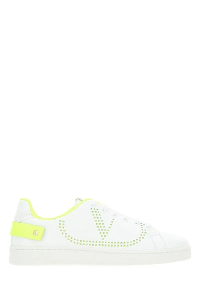 Shop Valentino Garavani Rockstud Backnet Sneakers In Multi