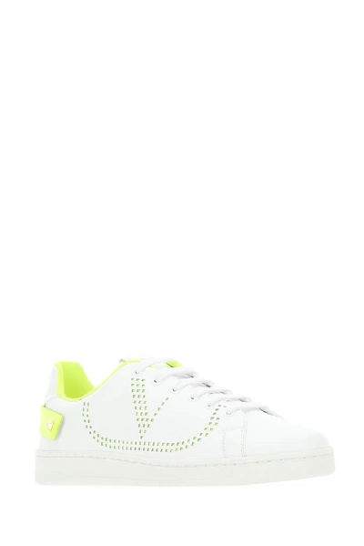 Shop Valentino Garavani Rockstud Backnet Sneakers In Multi