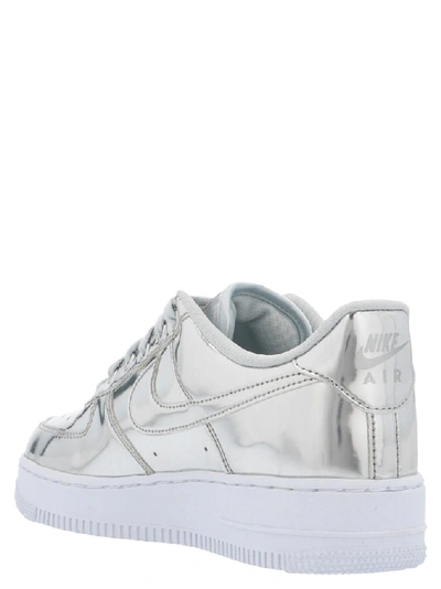 Shop Nike Air Force 1 Sneakers In Silver