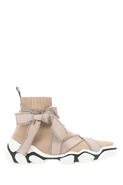 Shop Red Valentino Glam Run Sock Sneakers In Pink