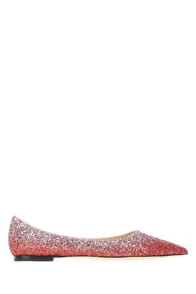 Shop Jimmy Choo Love Ballerina Shoes In Red