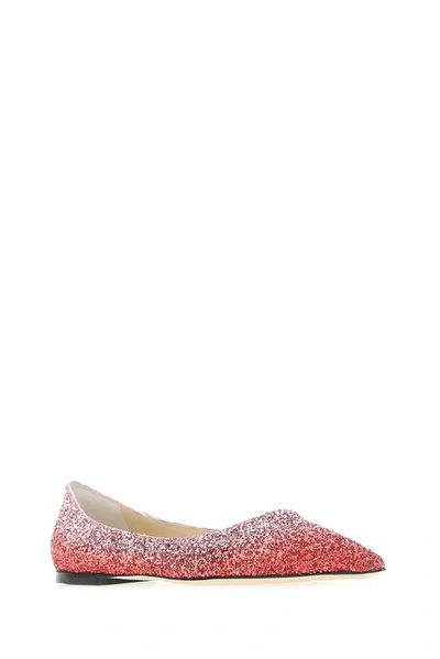 Shop Jimmy Choo Love Ballerina Shoes In Red