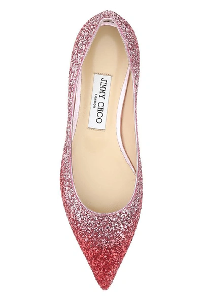 Shop Jimmy Choo Love Ballerina Shoes In Red