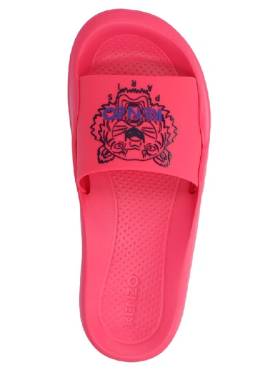 Shop Kenzo Logo Slides In Pink