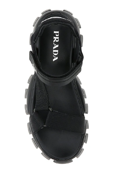 Shop Prada Cloudbust Sandals In Black