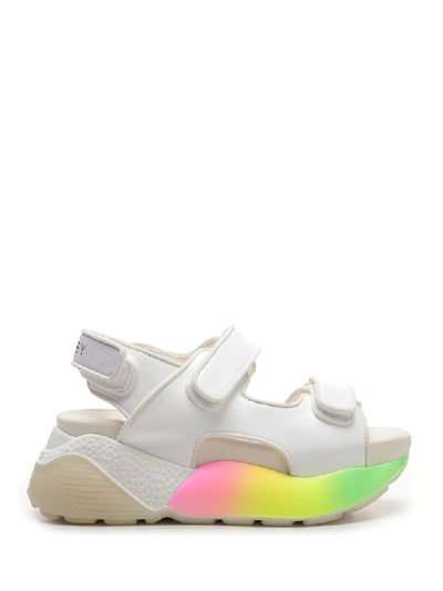 Shop Stella Mccartney Strapped Rainbow Sole Sandals In Multi