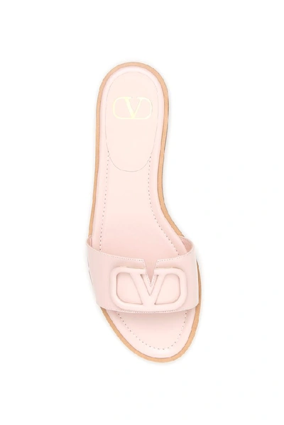 Shop Valentino Vlogo Slip In Pink