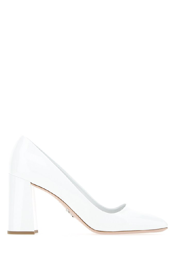 prada block heel pump