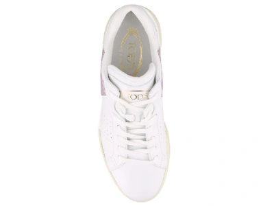 Shop Tod's Maxi Sneakers In White