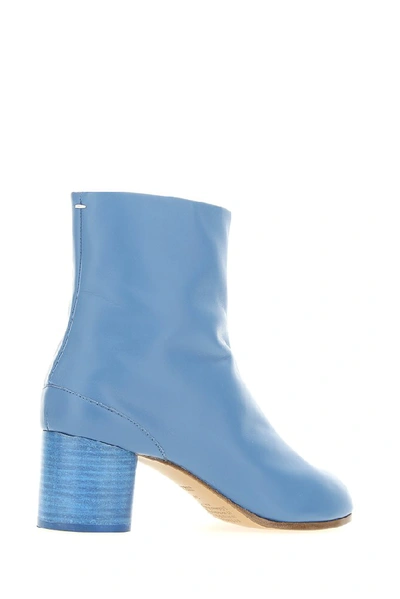 Shop Maison Margiela Tabi Ankle Boots In Blue