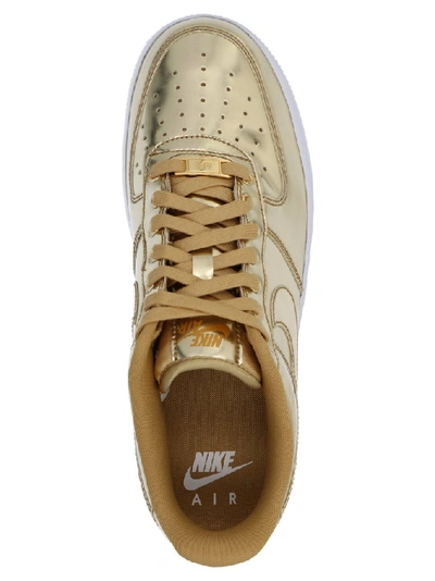 Shop Nike Air Force 1 Sneakers In Gold