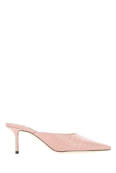 Shop Jimmy Choo Rav Mules In Blush