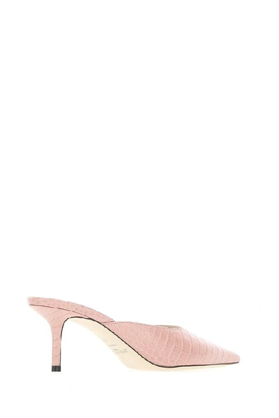 Shop Jimmy Choo Rav Mules In Blush