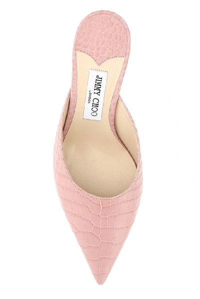 Shop Jimmy Choo Rav Mules In Blush