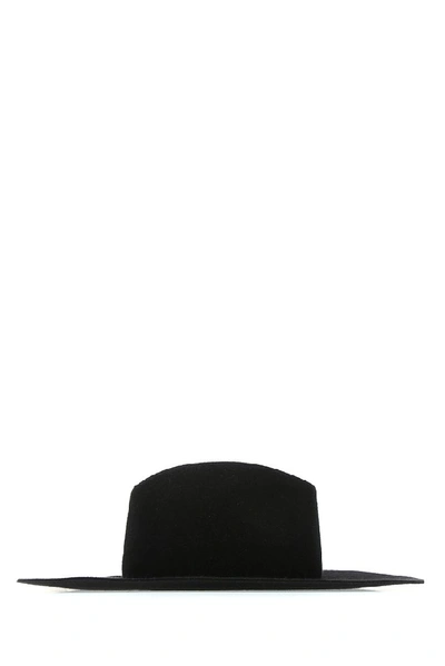 Shop Valentino Vlogo Large Brim Hat In Black