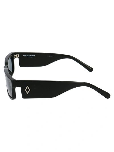 Shop Marcelo Burlon County Of Milan Rectangle Frame Sunglasses In Black
