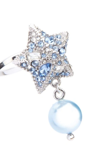 Shop Miu Miu Crystal Embellished Star Ring In F0621