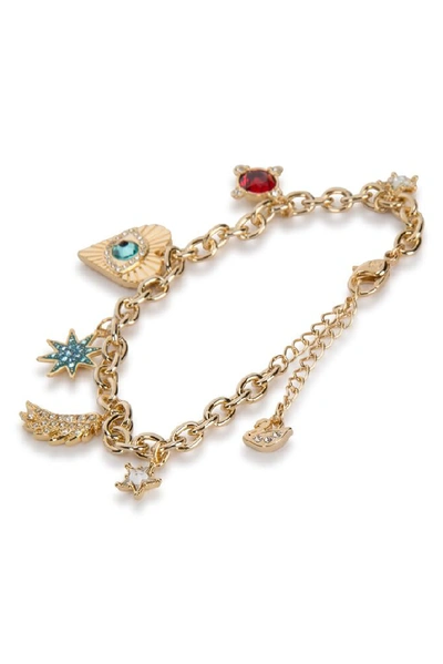 Swarovski Lucky Goddess Charms Bracelet In Gold | ModeSens