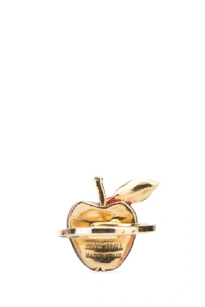 Shop Miu Miu Crystal Embellished Apple Ring In F0225