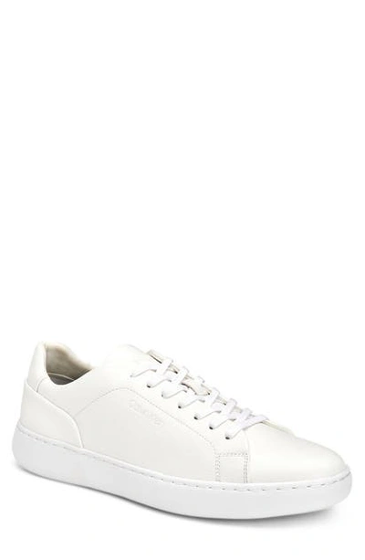 Calvin Klein Men's Falconi Fashion Sneakers Men's Shoes In White Leat |  ModeSens