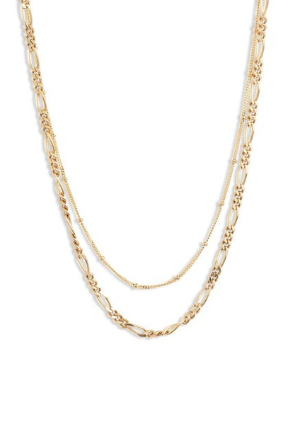 Shop Argento Vivo Layer Necklace In Gold