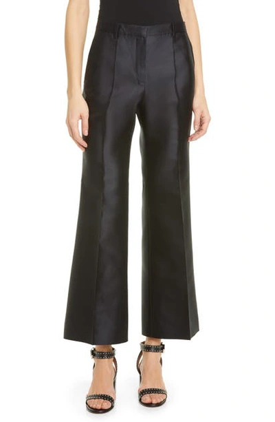 Shop Givenchy Wide Leg Ankle Pants In Midnight Blue