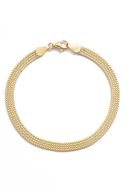 Shop Argento Vivo Slinky Mesh Bracelet In Gold