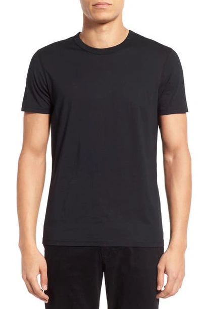 Shop Reigning Champ Short Sleeve Slim Fit Crewneck T-shirt In Black