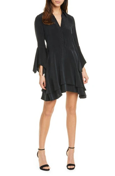 Shop Alice And Olivia Priscilla Shirtdress In Black