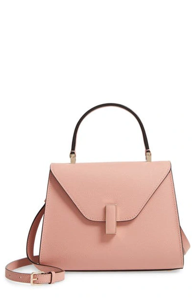 Shop Valextra Iside Mini Top Handle Bag In Rosa Polvere