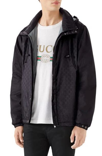Shop Gucci Windbreaker In Black