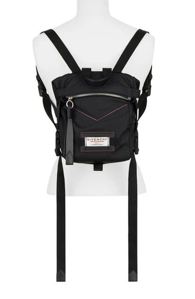 Shop Givenchy Downtown Mini Nylon Backpack In Black