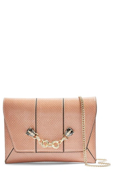 Topshop Panther Chain Clutch Crossbody Bag In Nude | ModeSens