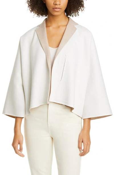 Shop Sofie D'hoore Double Face Wool Jacket In Ivory