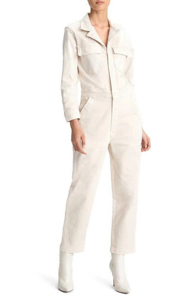 Shop Mother The Fixer Utility Jumpsuit In Birch