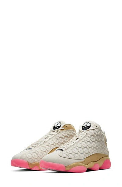 Shop Jordan 13 Retro Chinese New Year Basketball Shoe In Pale Ivory/ Black/ Pink/ Gold