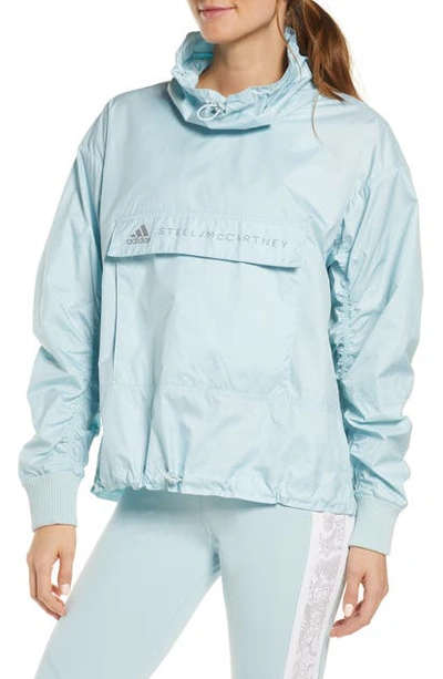 Shop Adidas By Stella Mccartney Tech Pullover In Steblu