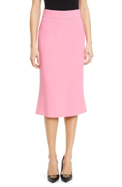 Shop Dolce & Gabbana Pencil Skirt In F0663 Pink