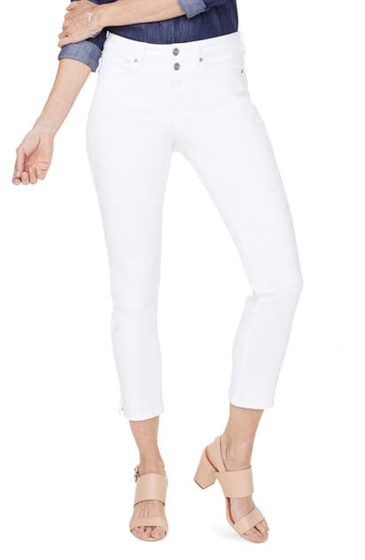 Shop Nydj Sheri High Waist Slim Fit Crop Jeans In Optic White