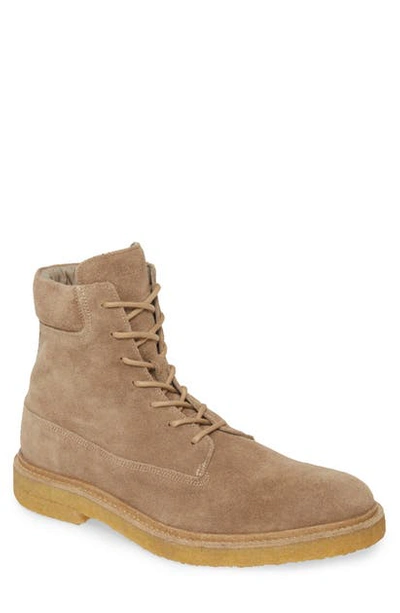 Shop Allsaints Marco Plain Toe Boot In Taupe