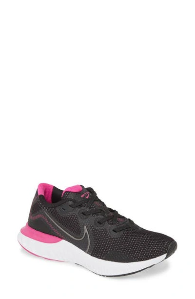 Shop Nike Renew Run Running Shoe In Black/ Metallic Dark Grey