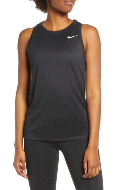 Shop Nike Legend Dri-fit Training Tank In Black/ White