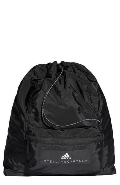 Shop Adidas By Stella Mccartney Gymsack In Black/ White